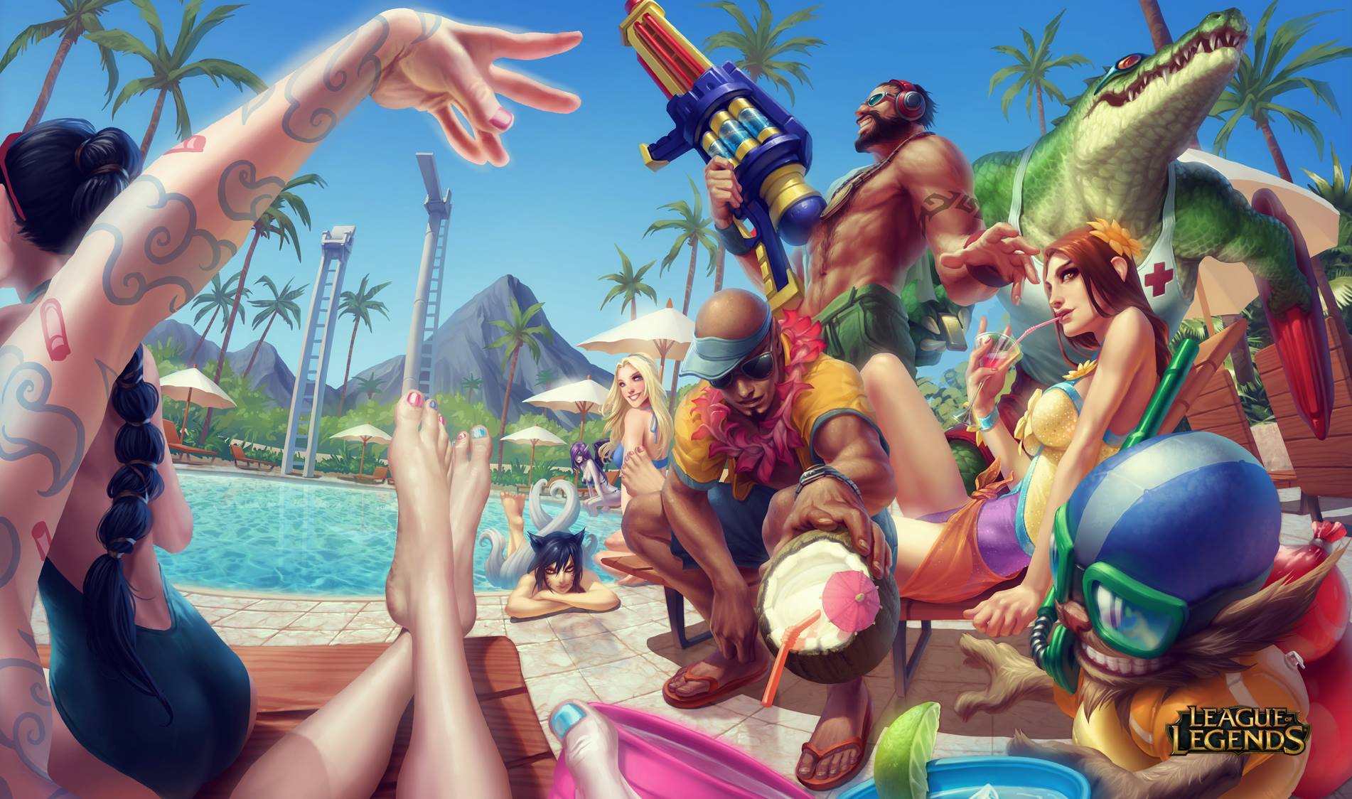 league_of_legends___pool_party__by_alvinlee-d6m0l19